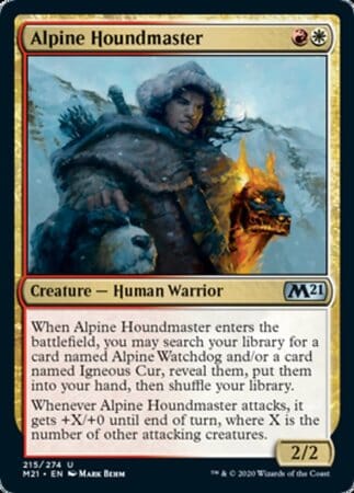 Alpine Houndmaster [Core Set 2021] MTG Single Magic: The Gathering  | Multizone: Comics And Games