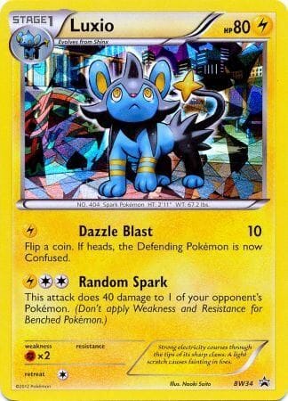 Luxio (BW34) (Cracked Ice Holo) [Black & White: Black Star Promos] Pokemon Single Pokémon  | Multizone: Comics And Games