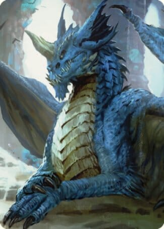 Young Blue Dragon Art Card [Commander Legends: Battle for Baldur's Gate Art Series] MTG Single Magic: The Gathering  | Multizone: Comics And Games