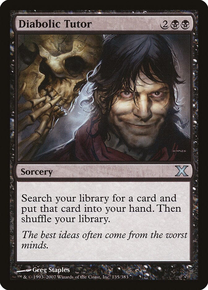 Diabolic Tutor [Tenth Edition] MTG Single Magic: The Gathering  | Multizone: Comics And Games