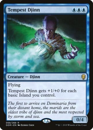 Tempest Djinn [Dominaria Promos] MTG Single Magic: The Gathering  | Multizone: Comics And Games