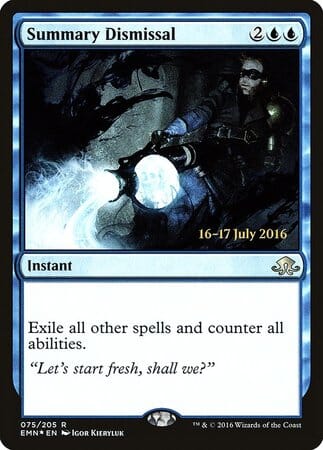 Summary Dismissal [Eldritch Moon Promos] MTG Single Magic: The Gathering  | Multizone: Comics And Games