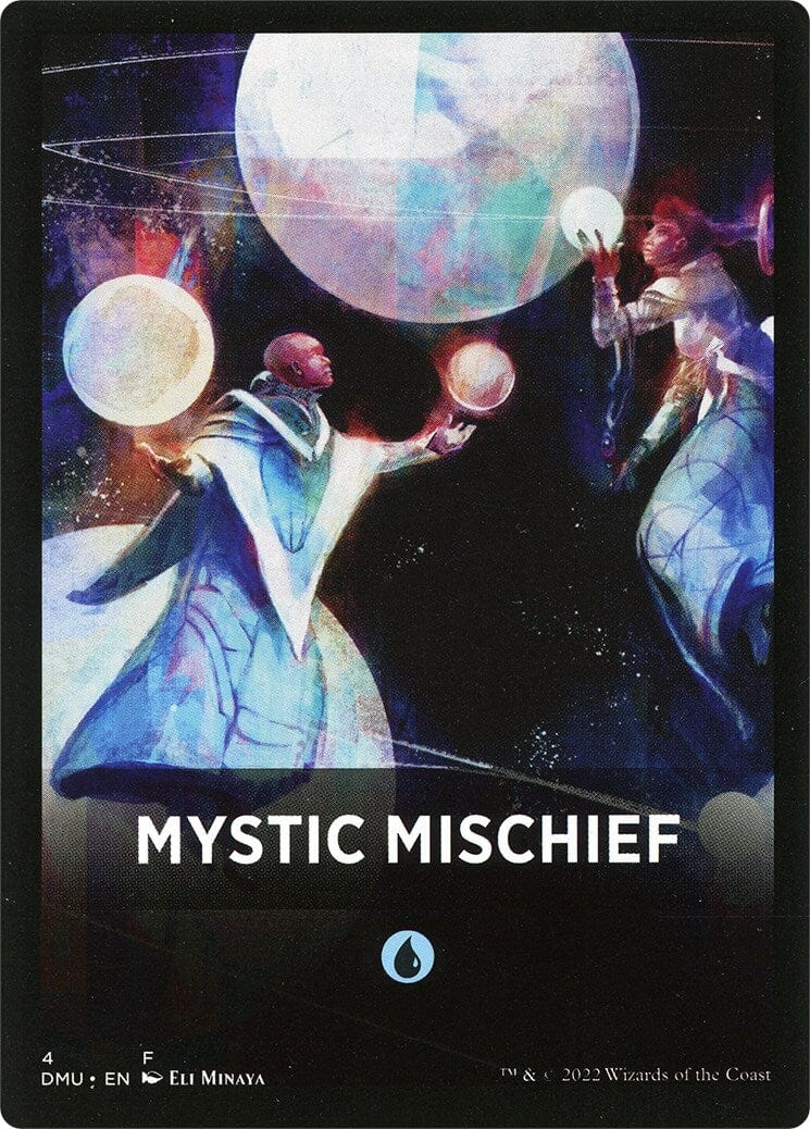 Mystic Mischief Theme Card [Dominaria United Tokens] MTG Single Magic: The Gathering  | Multizone: Comics And Games