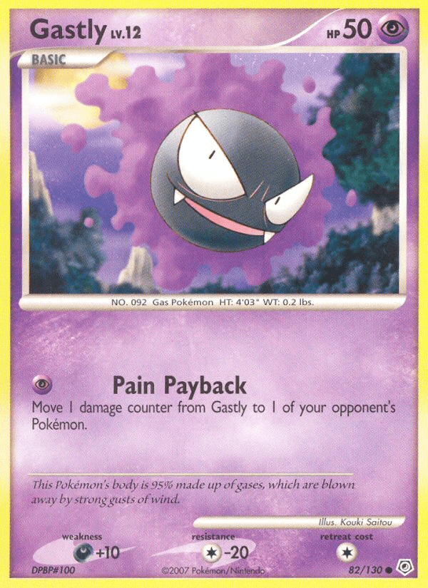 Gastly (82/130) [Diamond & Pearl: Base Set] Pokemon Single Pokémon  | Multizone: Comics And Games