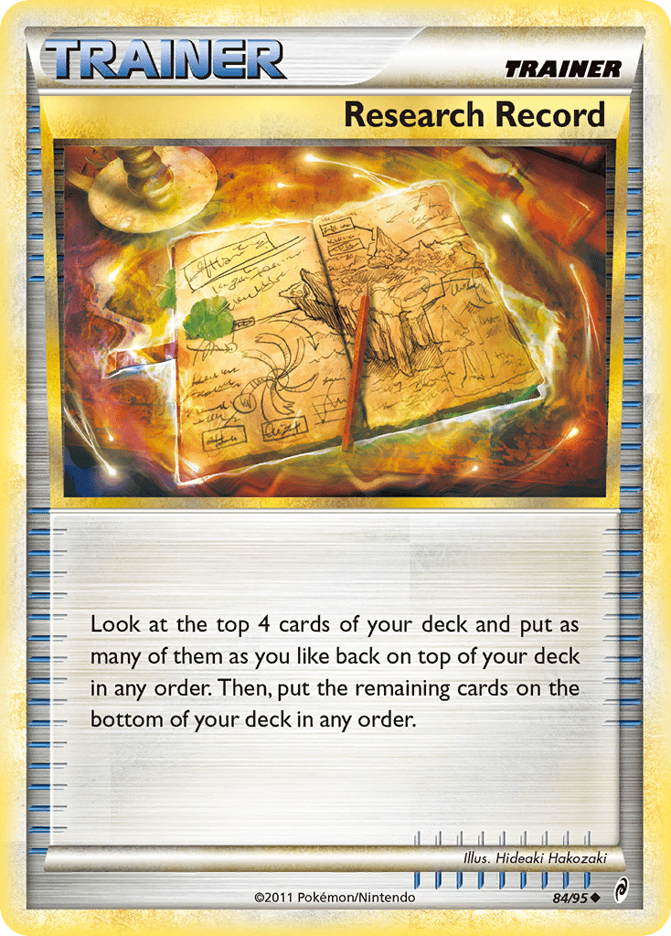 Research Record (84/95) [HeartGold & SoulSilver: Call of Legends] Pokemon Single Pokémon  | Multizone: Comics And Games