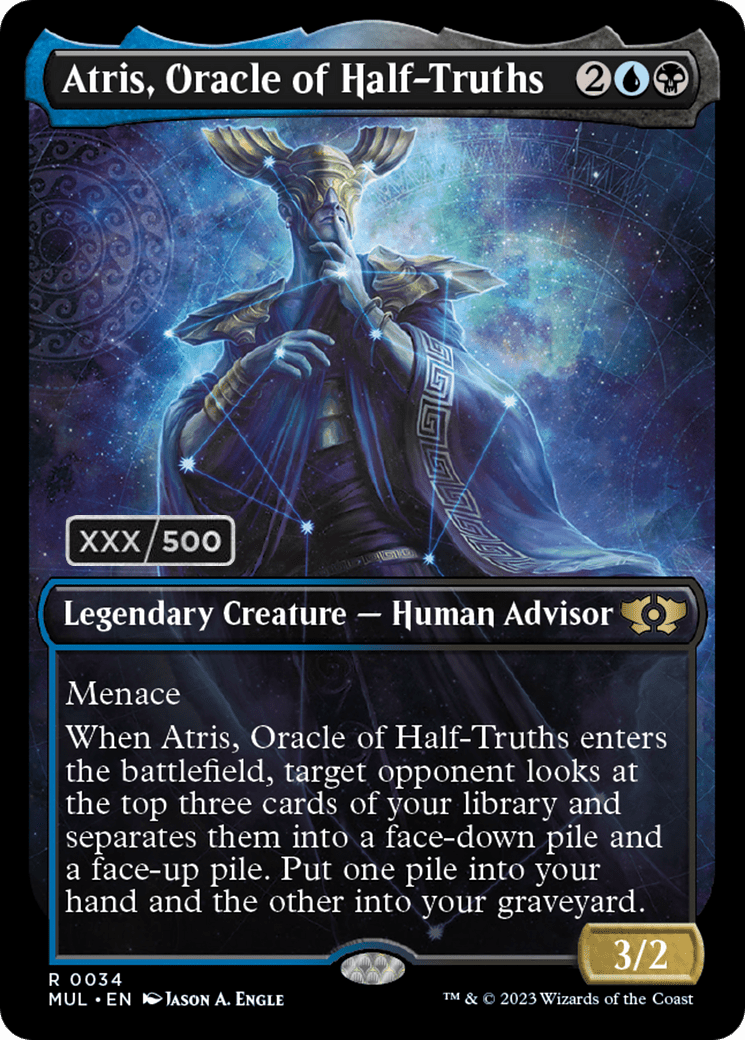 Atris, Oracle of Half-Truths (Serialized) [Multiverse Legends] MTG Single Magic: The Gathering  | Multizone: Comics And Games
