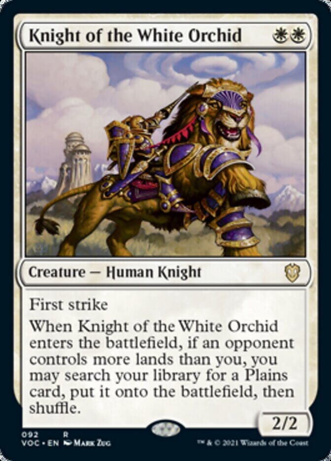 Knight of the White Orchid [Innistrad: Crimson Vow Commander] MTG Single Magic: The Gathering  | Multizone: Comics And Games