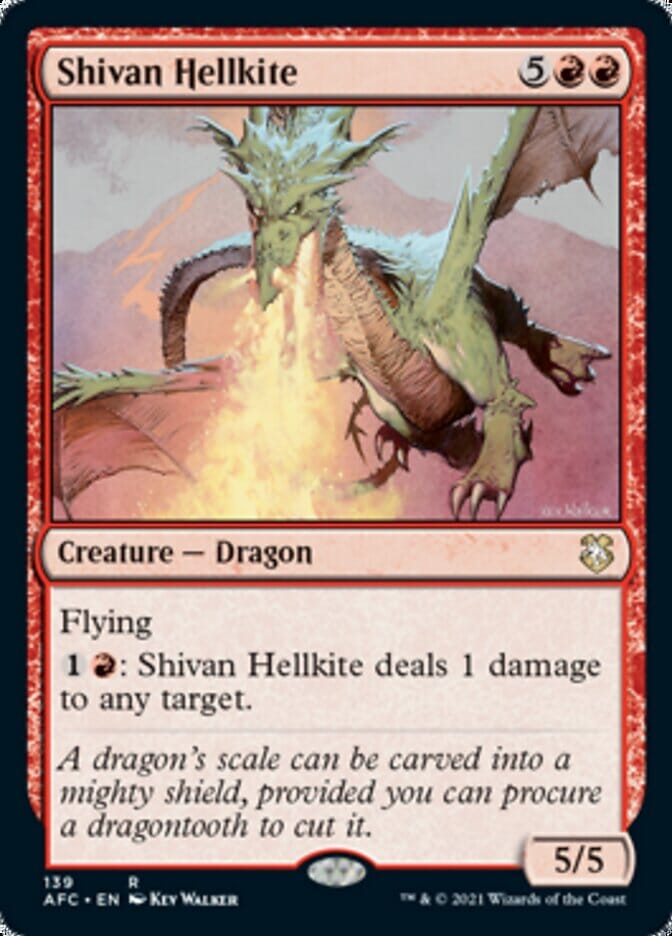 Shivan Hellkite [Dungeons & Dragons: Adventures in the Forgotten Realms Commander] MTG Single Magic: The Gathering  | Multizone: Comics And Games