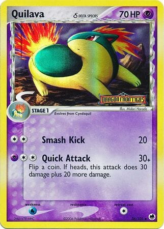 Quilava (36/101) (Delta Species) (Stamped) [EX: Dragon Frontiers] Pokemon Single Pokémon  | Multizone: Comics And Games