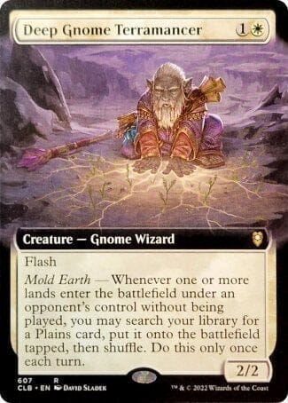 Deep Gnome Terramancer (Extended Art) [Commander Legends: Battle for Baldur's Gate] MTG Single Magic: The Gathering  | Multizone: Comics And Games