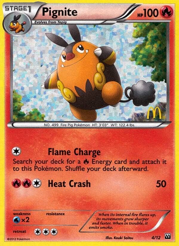 Pignite (4/12) [McDonald's Promos: 2012 Collection] Pokemon Single Pokémon  | Multizone: Comics And Games