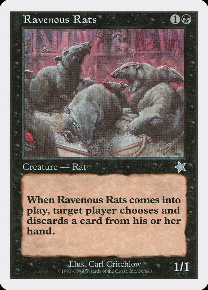 Ravenous Rats [Starter 1999] MTG Single Magic: The Gathering  | Multizone: Comics And Games