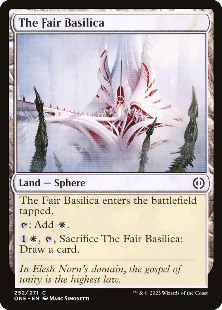 The Fair Basilica [Phyrexia: All Will Be One] MTG Single Magic: The Gathering  | Multizone: Comics And Games