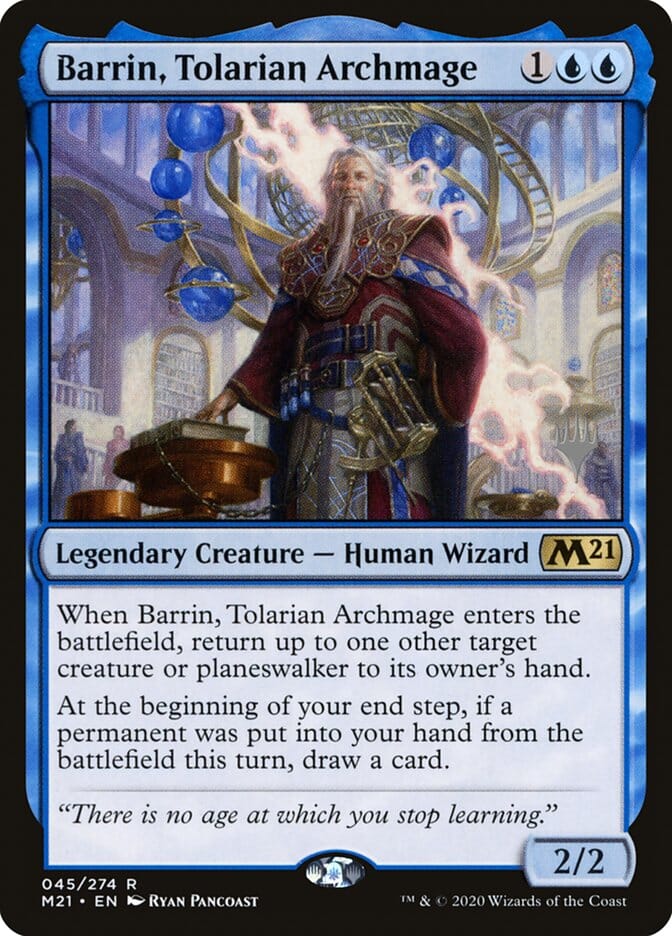 Barrin, Tolarian Archmage (Promo Pack) [Core Set 2021 Promos] MTG Single Magic: The Gathering  | Multizone: Comics And Games