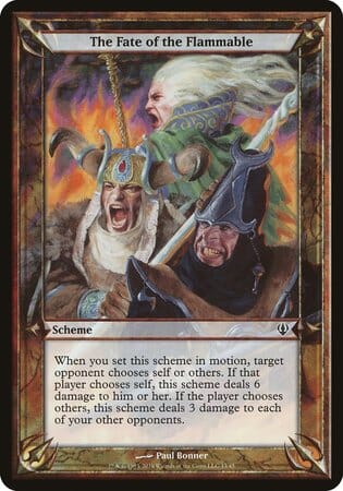 The Fate of the Flammable (Archenemy) [Archenemy Schemes] MTG Single Magic: The Gathering  | Multizone: Comics And Games