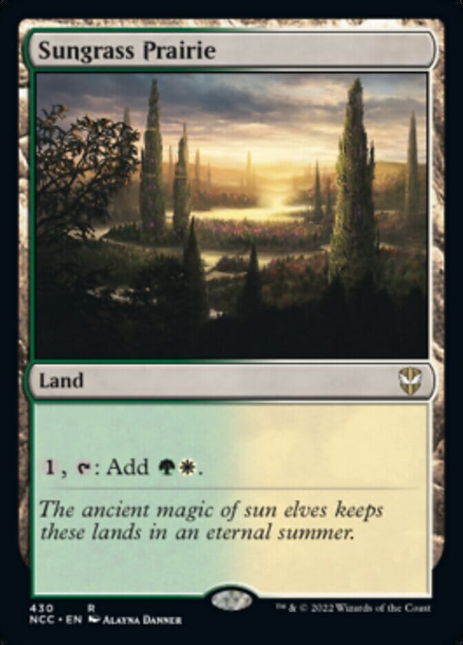 Sungrass Prairie [Streets of New Capenna Commander] MTG Single Magic: The Gathering  | Multizone: Comics And Games