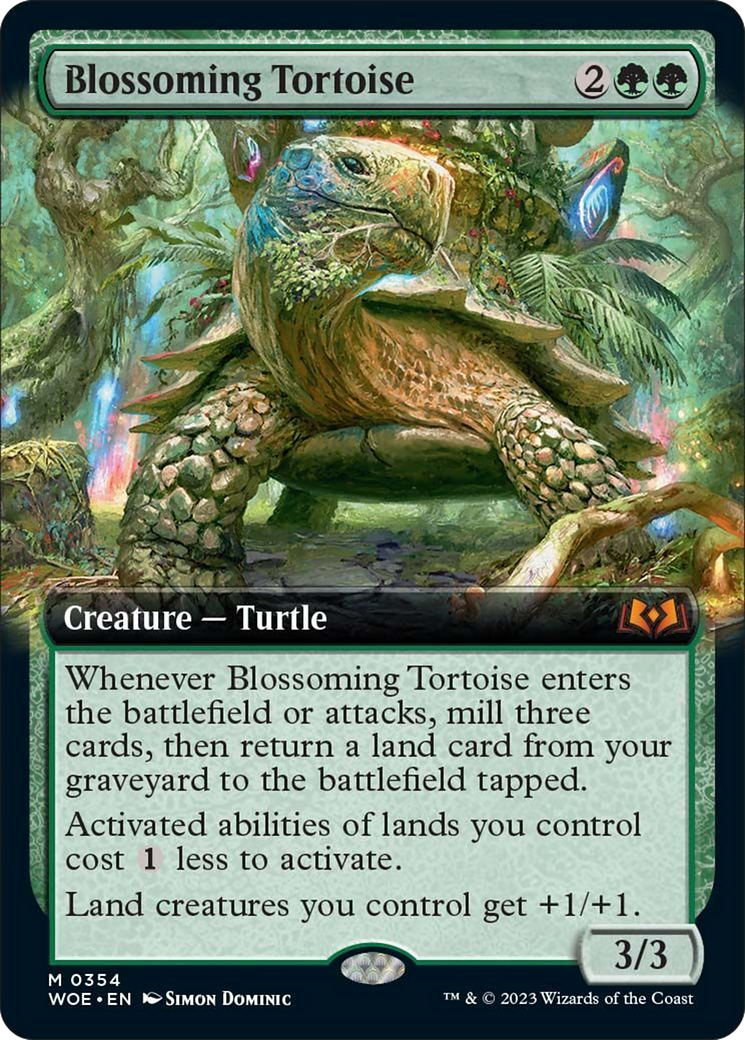 Blossoming Tortoise (Extended Art) [Wilds of Eldraine] | Multizone: Comics And Games