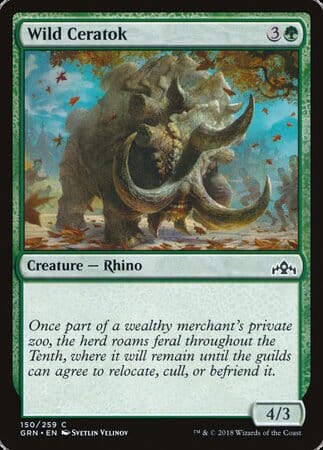 Wild Ceratok [Guilds of Ravnica] MTG Single Magic: The Gathering  | Multizone: Comics And Games