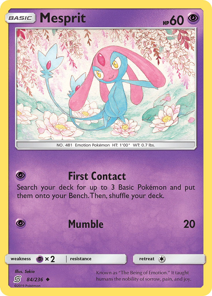 Mesprit (84/236) [Sun & Moon: Unified Minds] Pokemon Single Pokémon  | Multizone: Comics And Games
