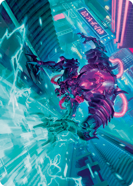 Surgehacker Mech Art Card [Kamigawa: Neon Dynasty Art Series] MTG Single Magic: The Gathering  | Multizone: Comics And Games