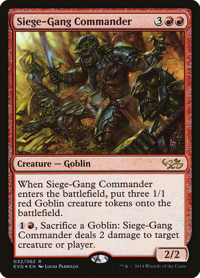 Siege-Gang Commander (Elves vs. Goblins) [Duel Decks Anthology] MTG Single Magic: The Gathering  | Multizone: Comics And Games
