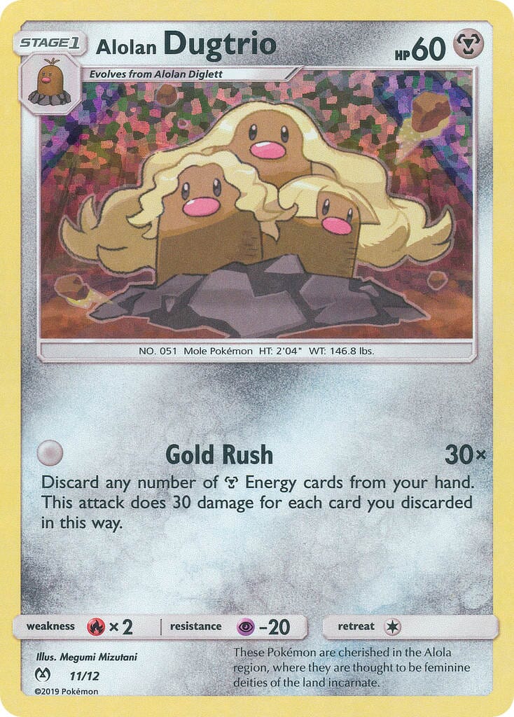 Alolan Dugtrio (11/12) [McDonald's Promos: 2019 Collection] Pokemon Single Pokémon  | Multizone: Comics And Games