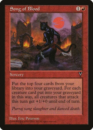 Song of Blood [Visions] MTG Single Magic: The Gathering  | Multizone: Comics And Games