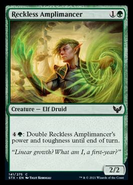 Reckless Amplimancer [Strixhaven: School of Mages] MTG Single Magic: The Gathering  | Multizone: Comics And Games