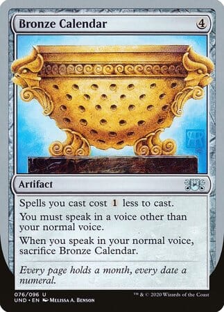 Bronze Calendar [Unsanctioned] MTG Single Magic: The Gathering  | Multizone: Comics And Games