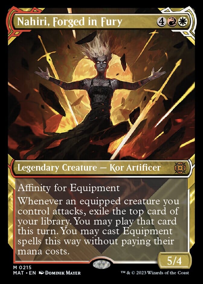 Nahiri, Forged in Fury (Showcase Halo Foil) [March of the Machine: The Aftermath] MTG Single Magic: The Gathering  | Multizone: Comics And Games