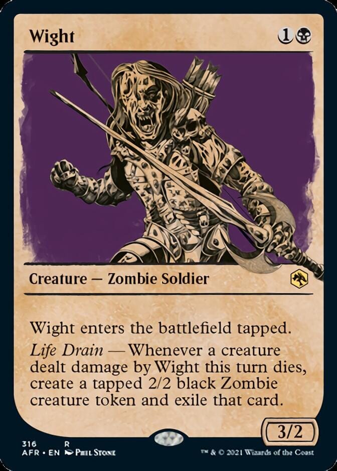 Wight (Showcase) [Dungeons & Dragons: Adventures in the Forgotten Realms] MTG Single Magic: The Gathering  | Multizone: Comics And Games