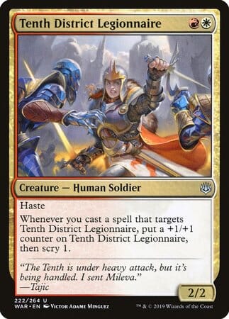 Tenth District Legionnaire [War of the Spark] MTG Single Magic: The Gathering  | Multizone: Comics And Games