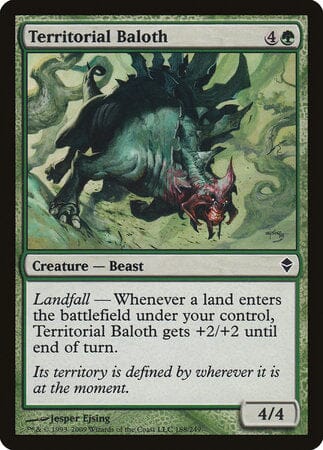 Territorial Baloth [Zendikar] MTG Single Magic: The Gathering  | Multizone: Comics And Games