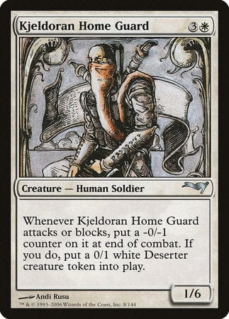 Kjeldoran Home Guard [Coldsnap Theme Decks] MTG Single Magic: The Gathering  | Multizone: Comics And Games