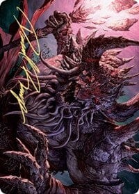 Dream Devourer Art Card (Gold-Stamped Signature) [Kaldheim: Art Series] MTG Single Magic: The Gathering  | Multizone: Comics And Games