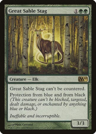 Great Sable Stag [Magic 2010] MTG Single Magic: The Gathering  | Multizone: Comics And Games