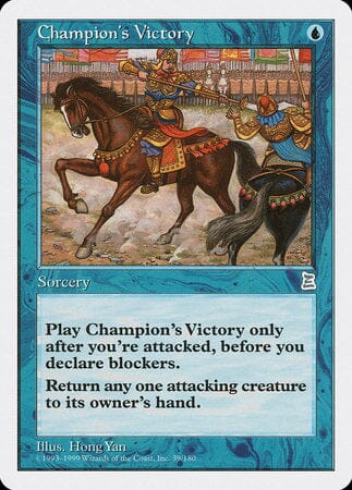 Champion's Victory [Portal Three Kingdoms] MTG Single Magic: The Gathering  | Multizone: Comics And Games