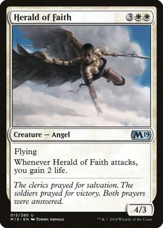 Herald of Faith [Core Set 2019] MTG Single Magic: The Gathering  | Multizone: Comics And Games