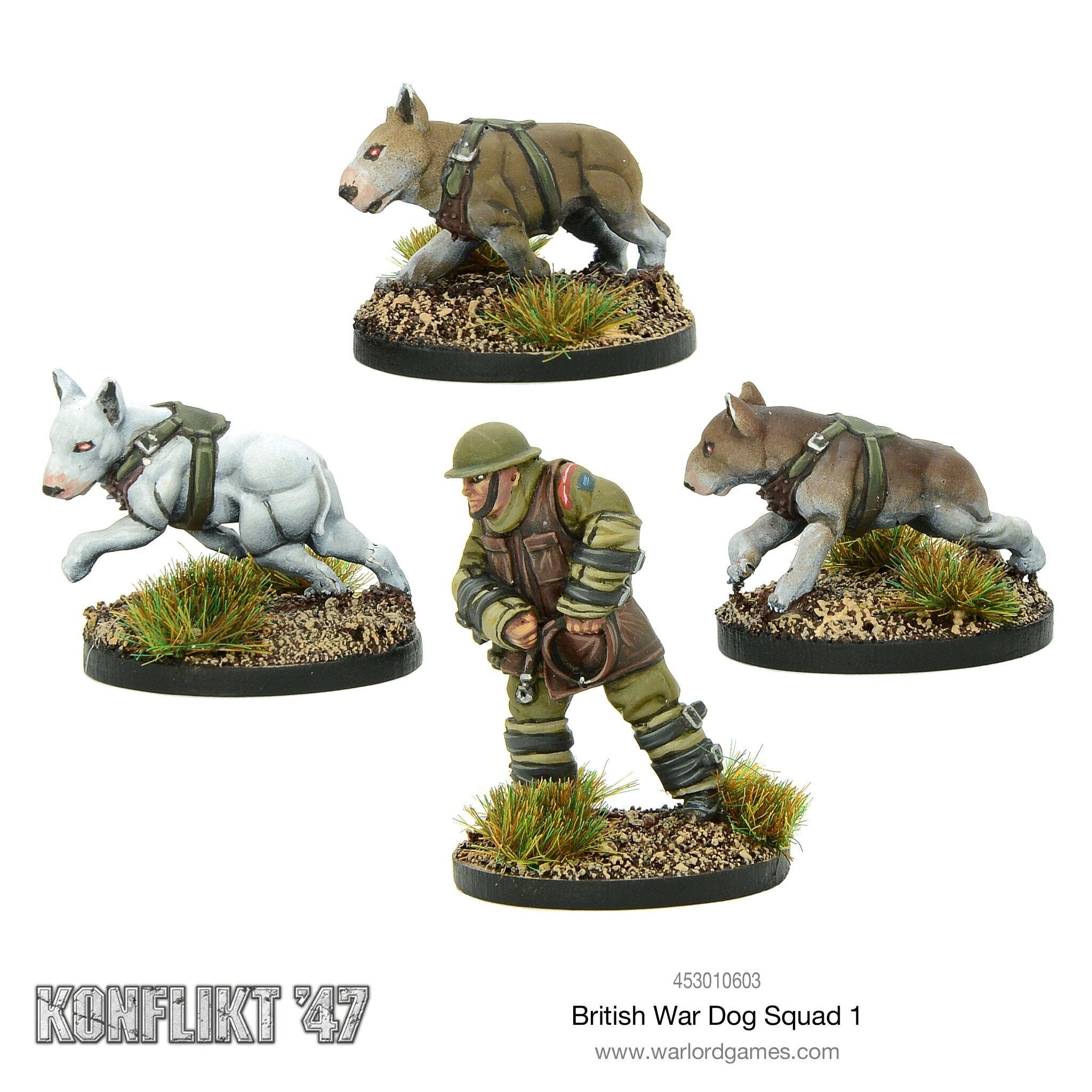 british war dog squad 1 Bolt Action Warlord Games  | Multizone: Comics And Games