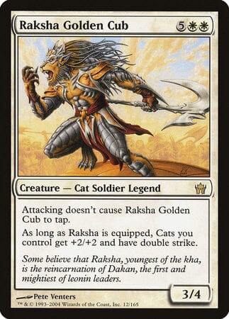 Raksha Golden Cub [Fifth Dawn] MTG Single Magic: The Gathering  | Multizone: Comics And Games