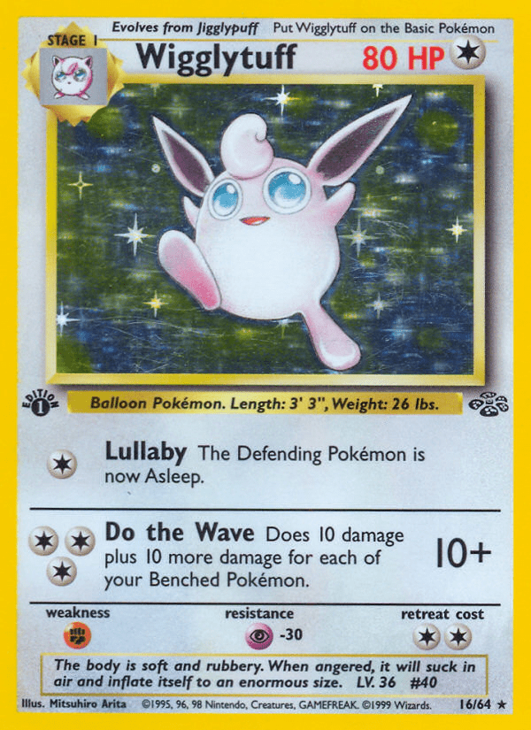 Wigglytuff (16/64) [Jungle 1st Edition] Pokemon Single Pokémon  | Multizone: Comics And Games