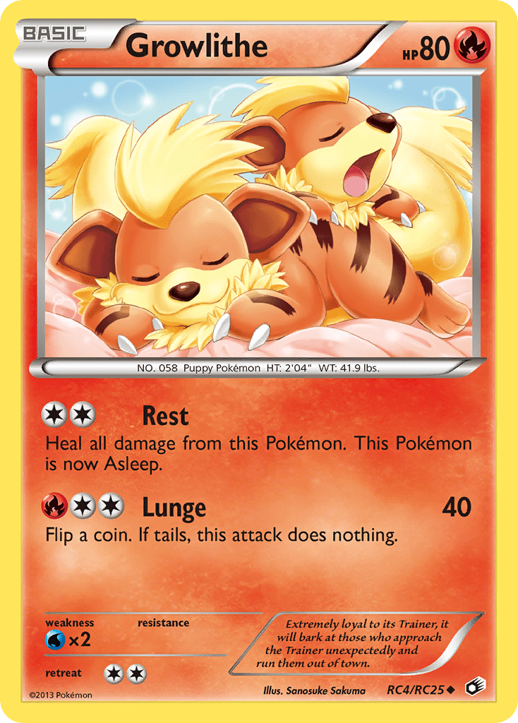 Growlithe (RC4/RC25) [Black & White: Legendary Treasures] Pokemon Single Pokémon  | Multizone: Comics And Games