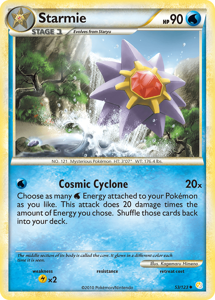 Starmie (53/123) [HeartGold & SoulSilver: Base Set] Pokemon Single Pokémon  | Multizone: Comics And Games