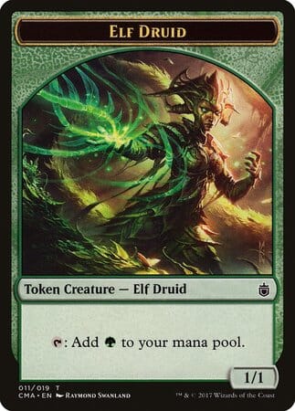 Elf Druid Token (011) [Commander Anthology Tokens] MTG Single Magic: The Gathering  | Multizone: Comics And Games