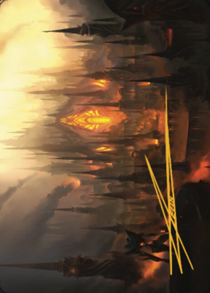 Mishra's Foundry Art Card (Gold-Stamped Signature) [The Brothers' War Art Series] MTG Single Magic: The Gathering  | Multizone: Comics And Games