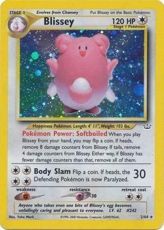 Blissey (2/64) [Neo Revelation Unlimited] Pokemon Single Pokémon  | Multizone: Comics And Games