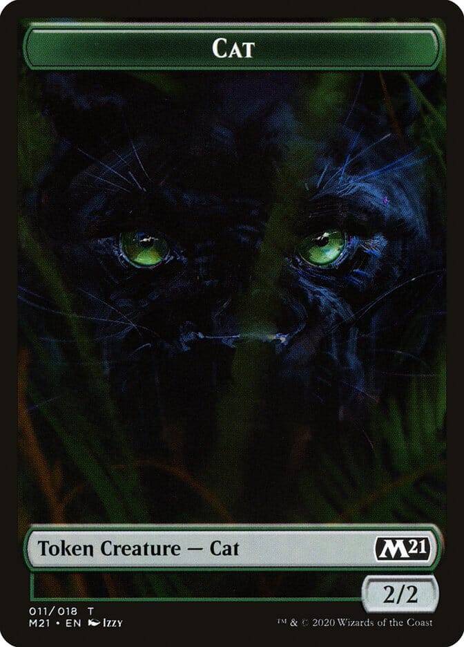 Angel // Cat (011) Double-sided Token [Core Set 2021 Tokens] MTG Single Magic: The Gathering  | Multizone: Comics And Games