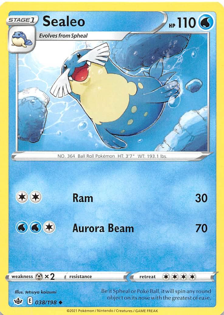 Sealeo (038/198) [Sword & Shield: Chilling Reign] Pokemon Single Pokémon  | Multizone: Comics And Games
