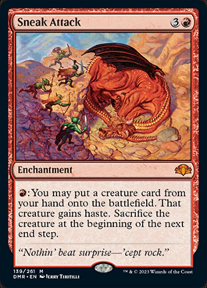 Sneak Attack [Dominaria Remastered] MTG Single Magic: The Gathering  | Multizone: Comics And Games