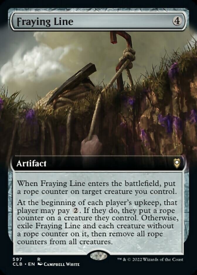 Fraying Line (Extended Art) [Commander Legends: Battle for Baldur's Gate] MTG Single Magic: The Gathering  | Multizone: Comics And Games